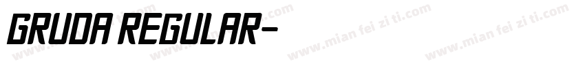 Gruda Regular字体转换